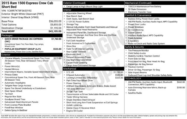 Used 2015 RAM 1500 Express AWD/4WD image 27