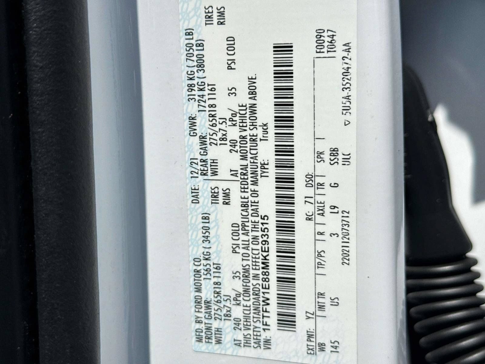 Used 2021 Ford F150 XLT w/ Equipment Group 302A High AWD/4WD image 30