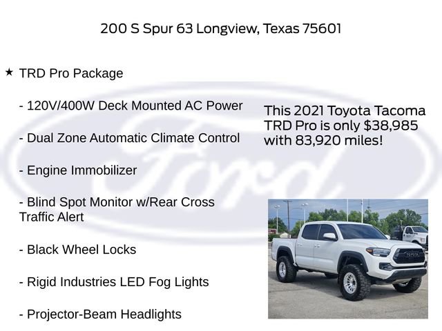 Used 2021 Toyota Tacoma TRD Pro AWD/4WD image 5