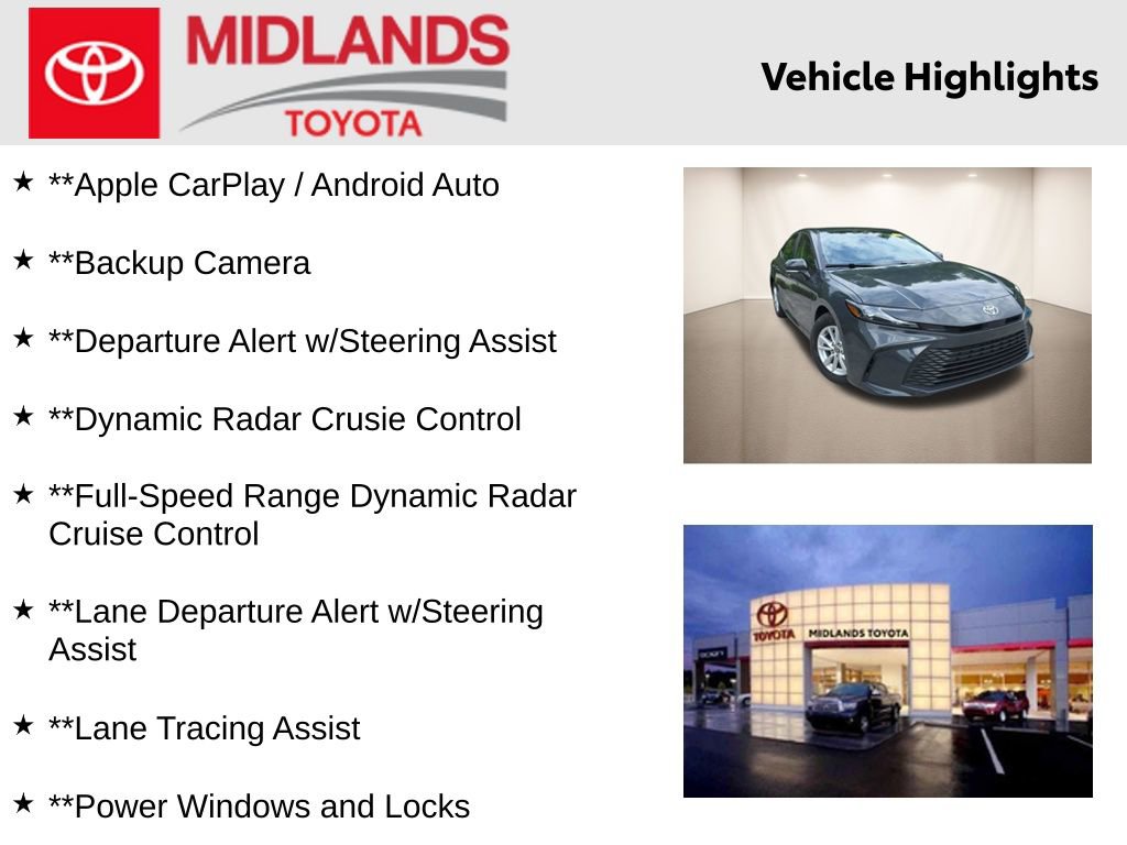 Used 2026 Toyota Camry LE FWD image 2