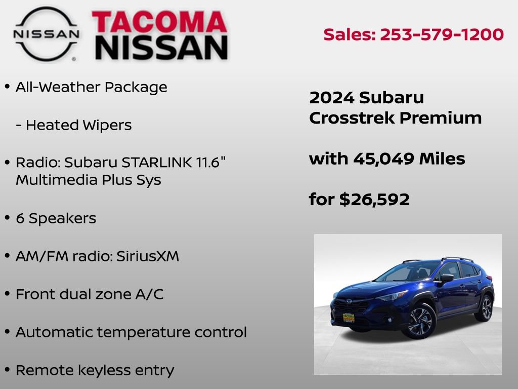 Used 2024 Subaru Crosstrek 2.0i Premium image 12