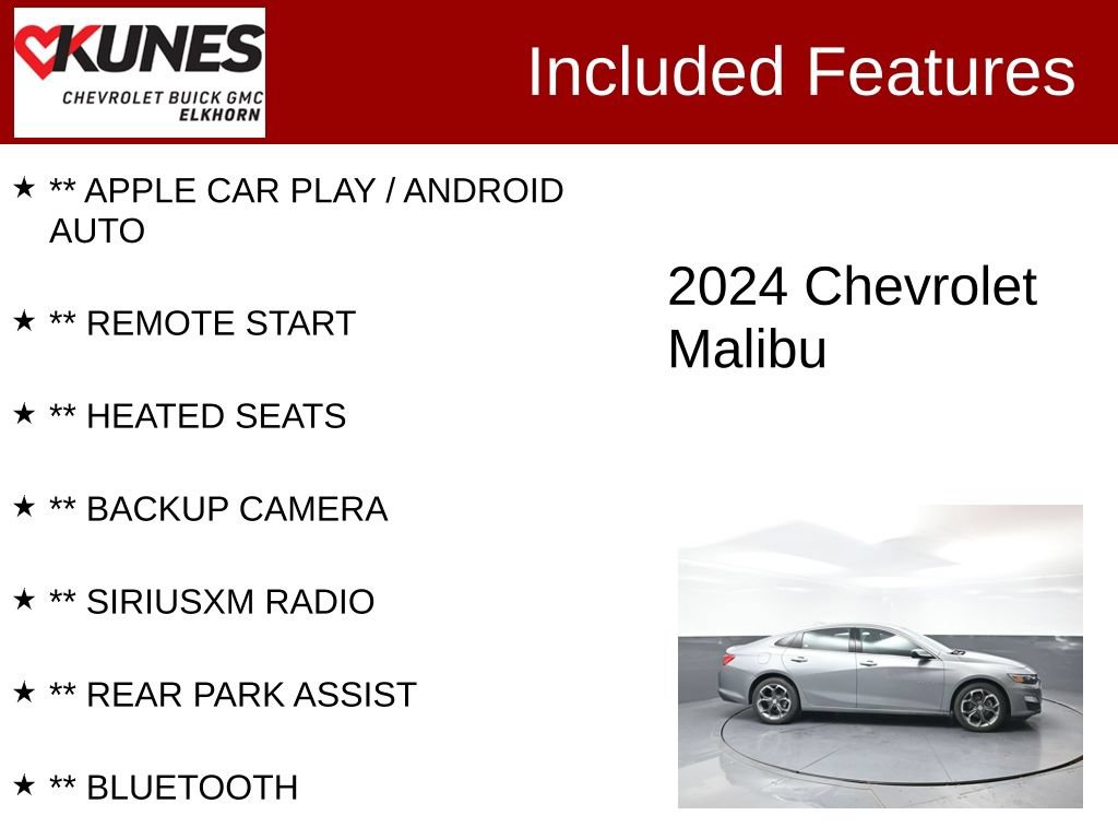 Used 2024 Chevrolet Malibu LT FWD image 2