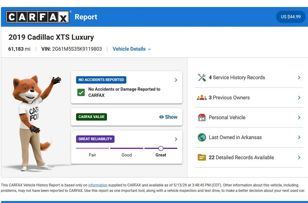 Used 2019 Cadillac XTS Luxury w/ Driver Awareness Package FWD image 11