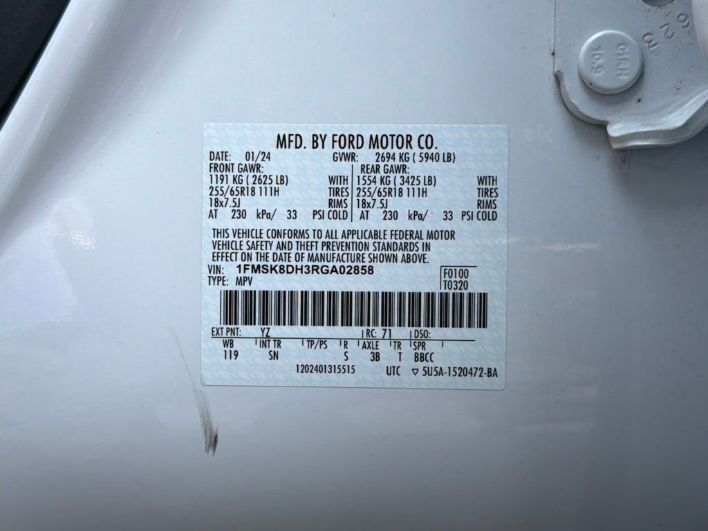 Used 2024 Ford Explorer XLT w/ Equipment Group 202A AWD/4WD image 55