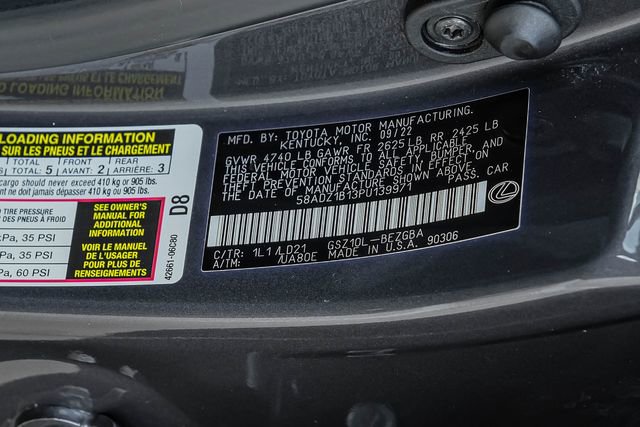 Used 2023 Lexus ES 350 w/ Premium Package FWD image 65