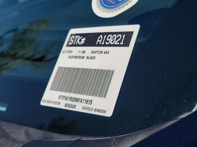 Certified 2022 Ford F150 Raptor w/ Equipment Group 801A High image 33