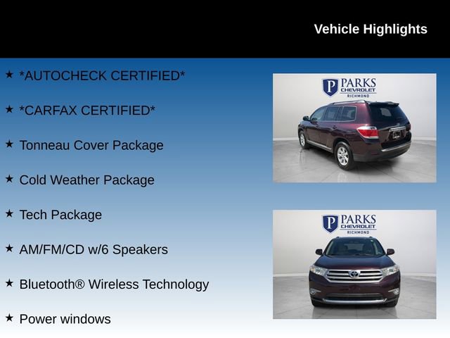 Used 2012 Toyota Highlander 4WD w/ Tech Pkg image 4
