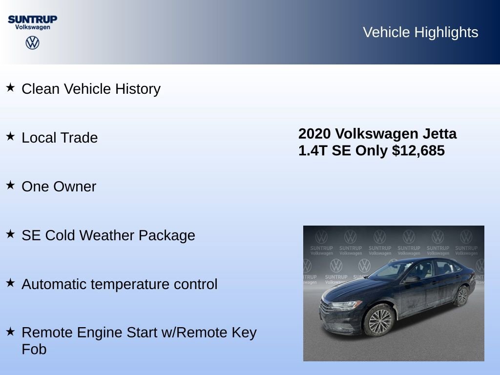 Used 2020 Volkswagen Jetta SE w/ SE Cold Weather Package image 8