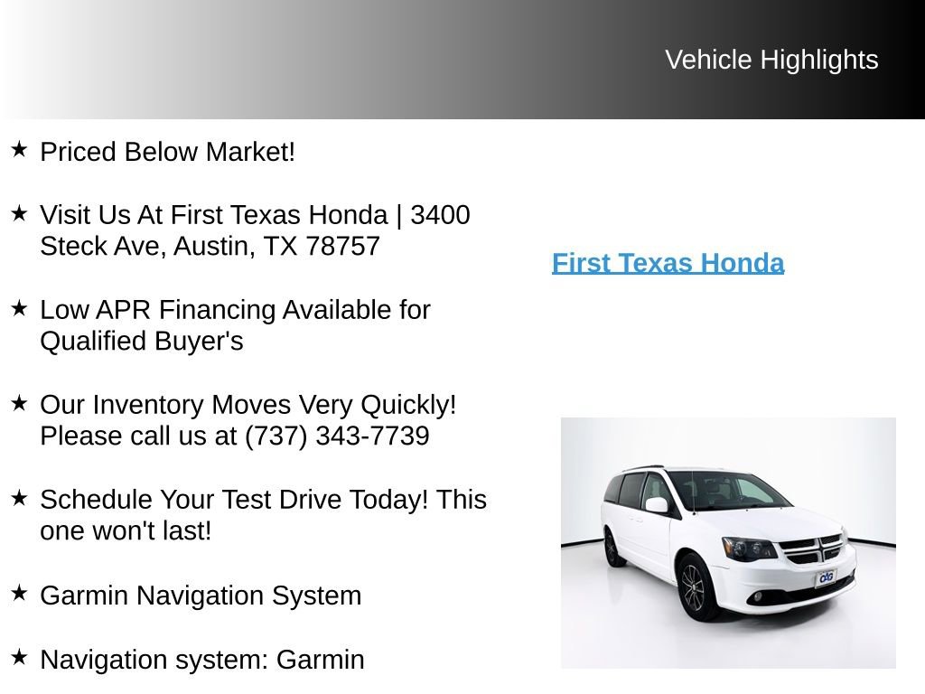 Used 2017 Dodge Grand Caravan GT FWD image 9