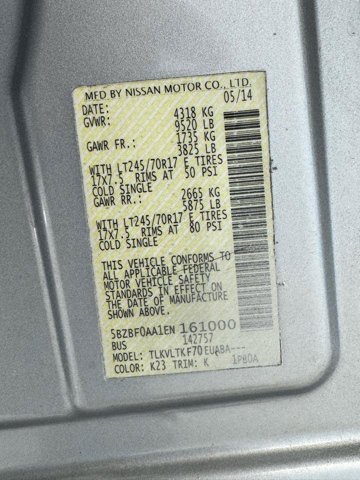 Used 2014 Nissan NV 3500 SV w/ Technology Package RWD image 40