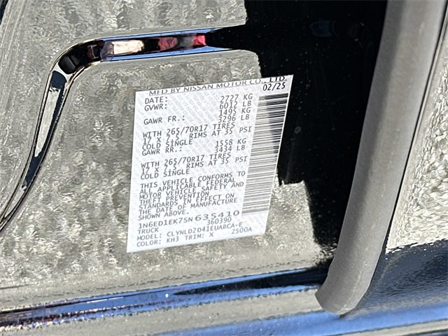 New 2025 Nissan Frontier PRO-4X w/ Pro Convenience Package image 26