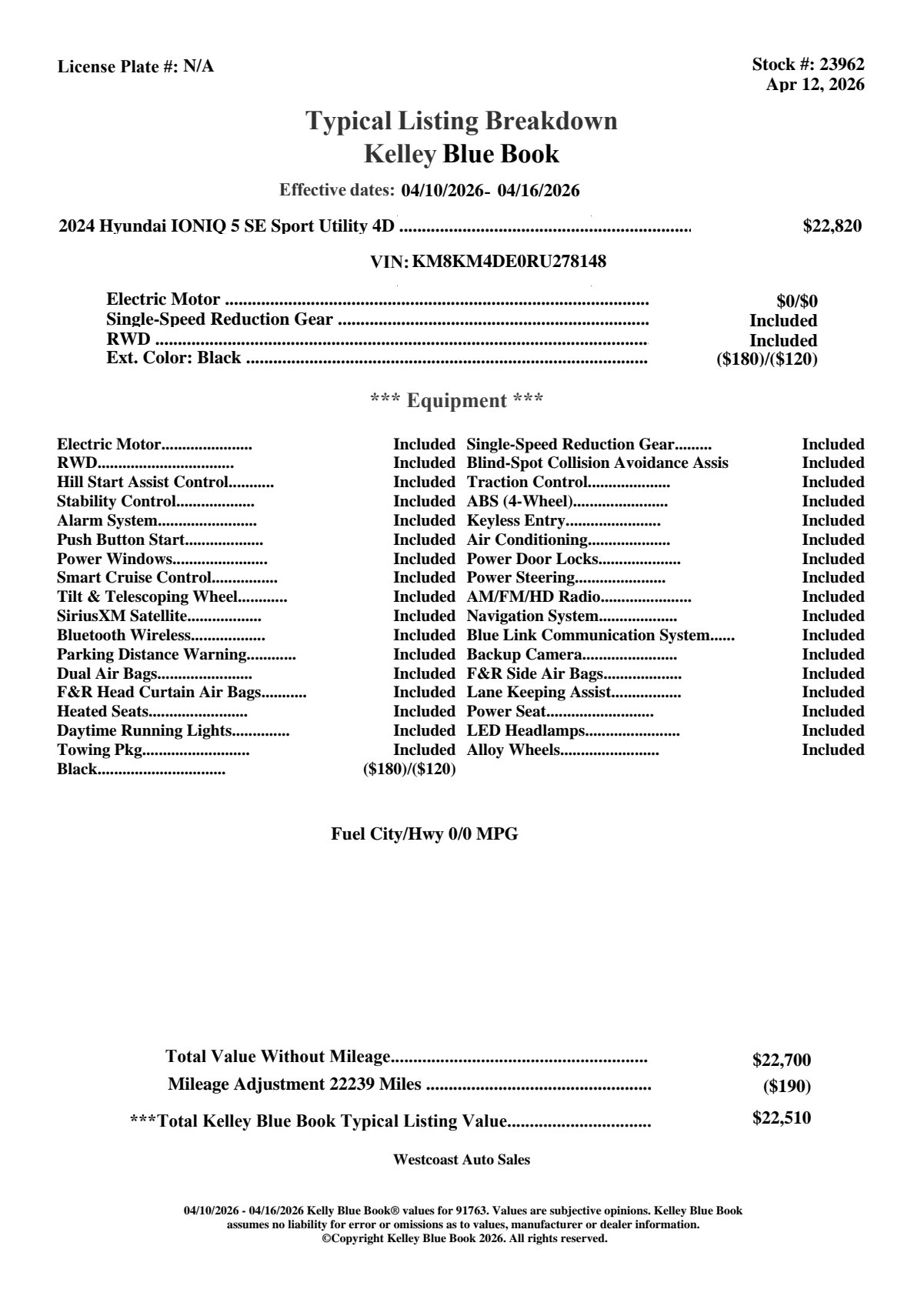 Used 2024 Hyundai Ioniq 5 SE image 4