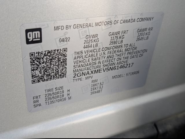 Certified 2022 Chevrolet Equinox RS w/ Infotainment Package FWD image 12