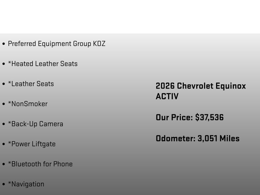 Used 2026 Chevrolet Equinox ACTIV AWD/4WD image 6