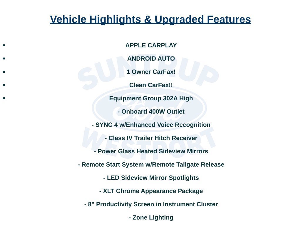 Used 2023 Ford F150 XLT w/ Equipment Group 302A High AWD/4WD image 7