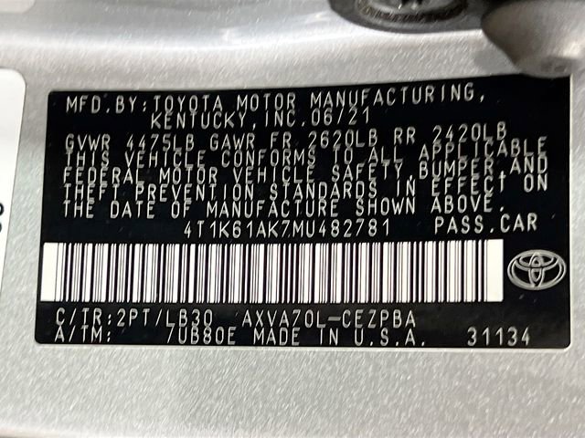 Used 2021 Toyota Camry XSE w/ Carpet Mat Package (TMS) image 34