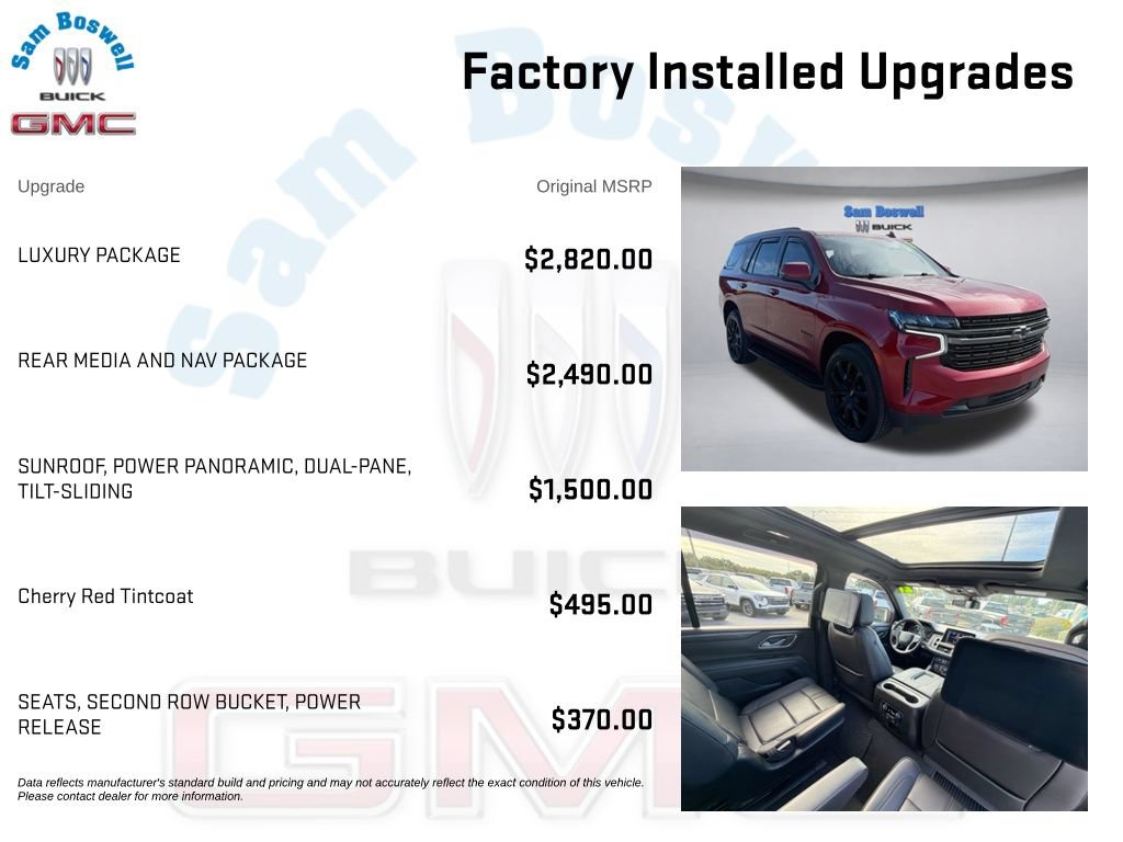 Used 2021 Chevrolet Tahoe RST w/ Luxury Package AWD/4WD image 4