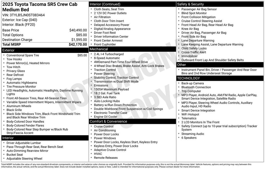 Used 2025 Toyota Tacoma SR5 AWD/4WD image 35