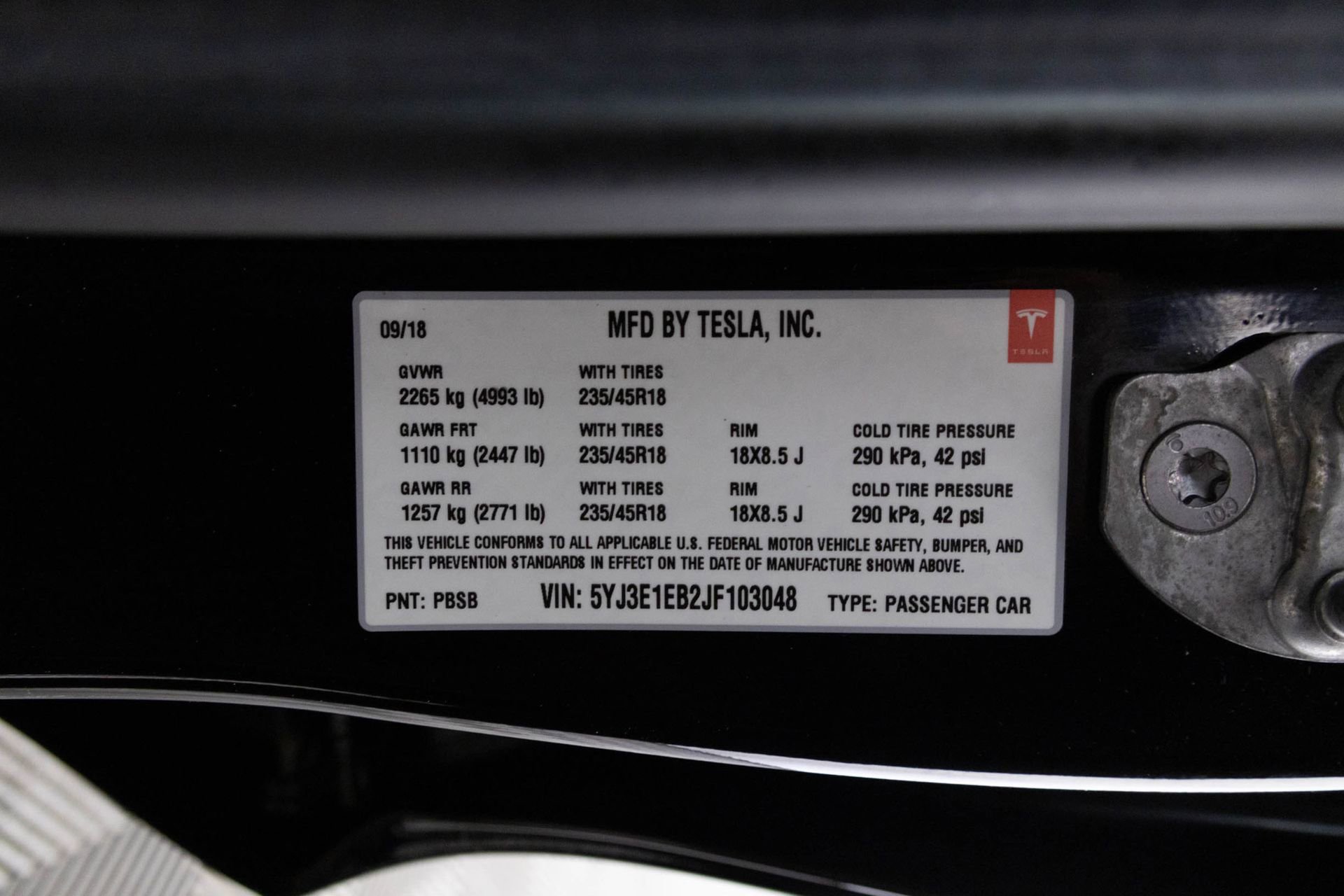 Used 2018 Tesla Model 3 Long Range AWD/4WD image 45