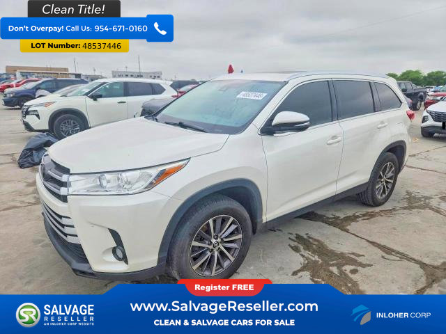 Used 2019 Toyota Highlander XLE FWD image 1