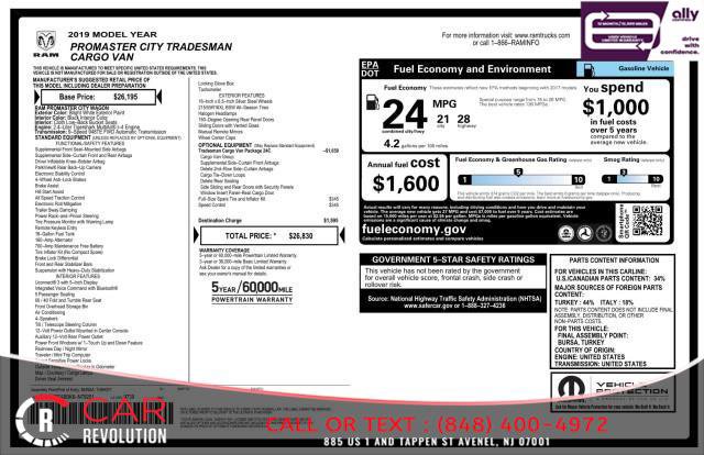 Used 2019 RAM ProMaster City Tradesman FWD image 41