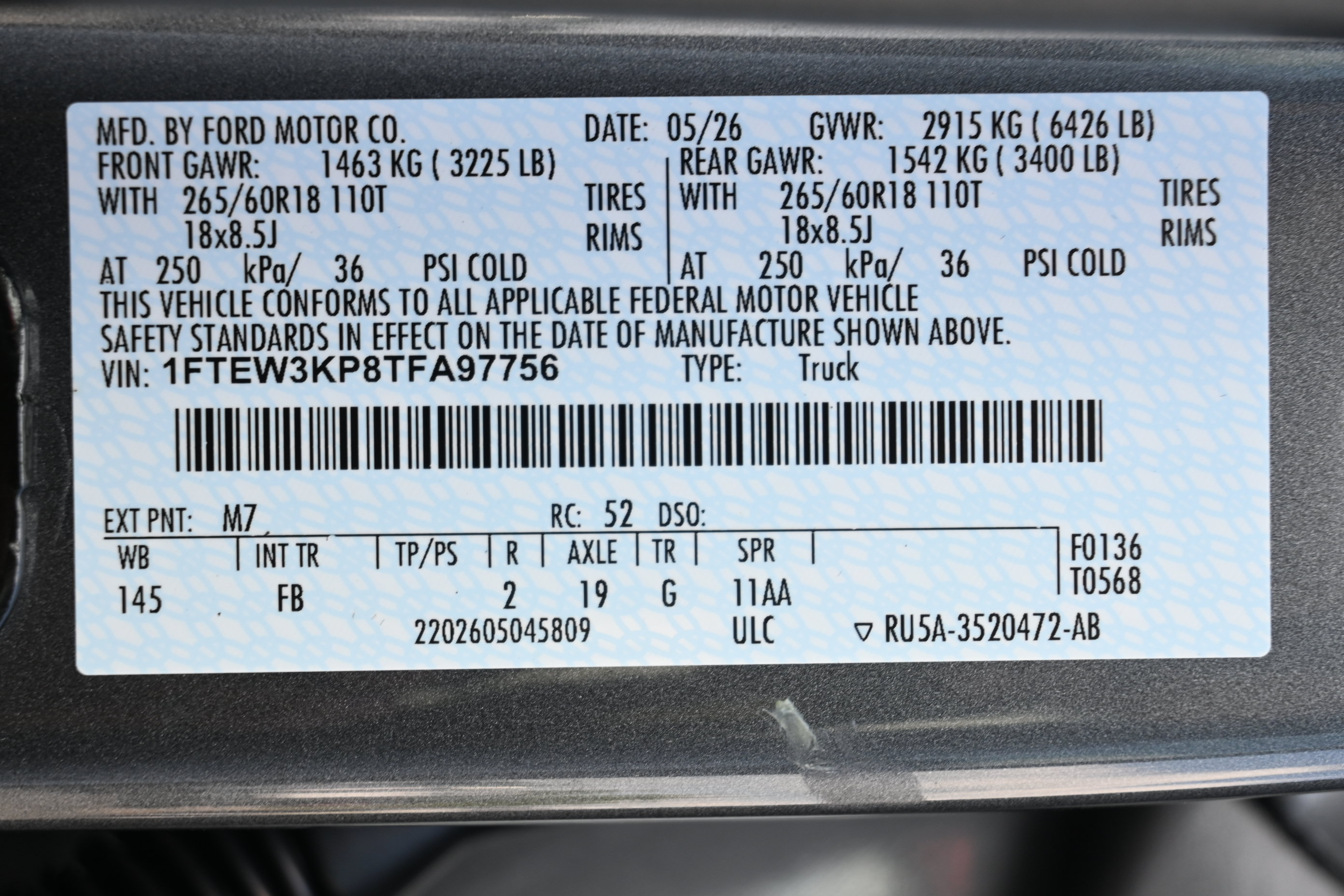 New 2026 Ford F150 XLT w/ Equipment Group 302A MID RWD image 48