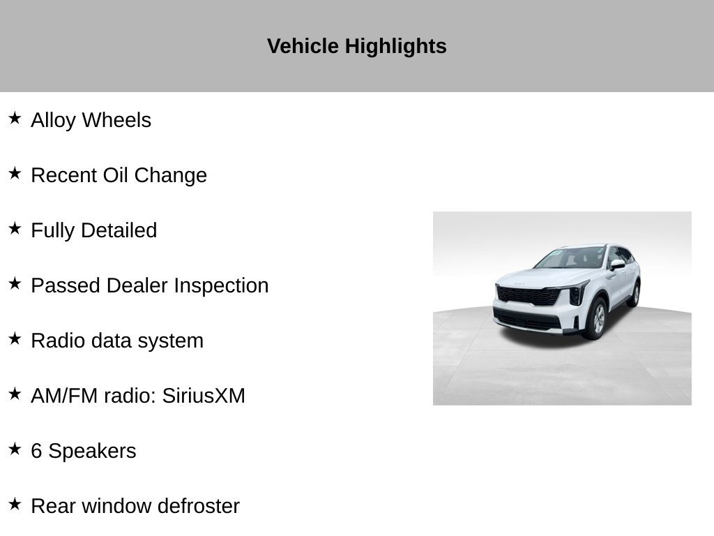 Certified 2026 Kia Sorento LX FWD image 10