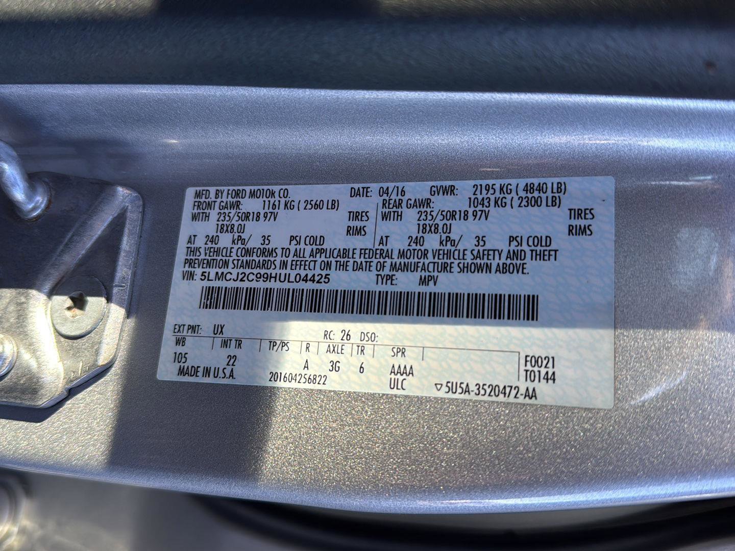 Used 2017 Lincoln MKC Select w/ Select Plus Package image 36