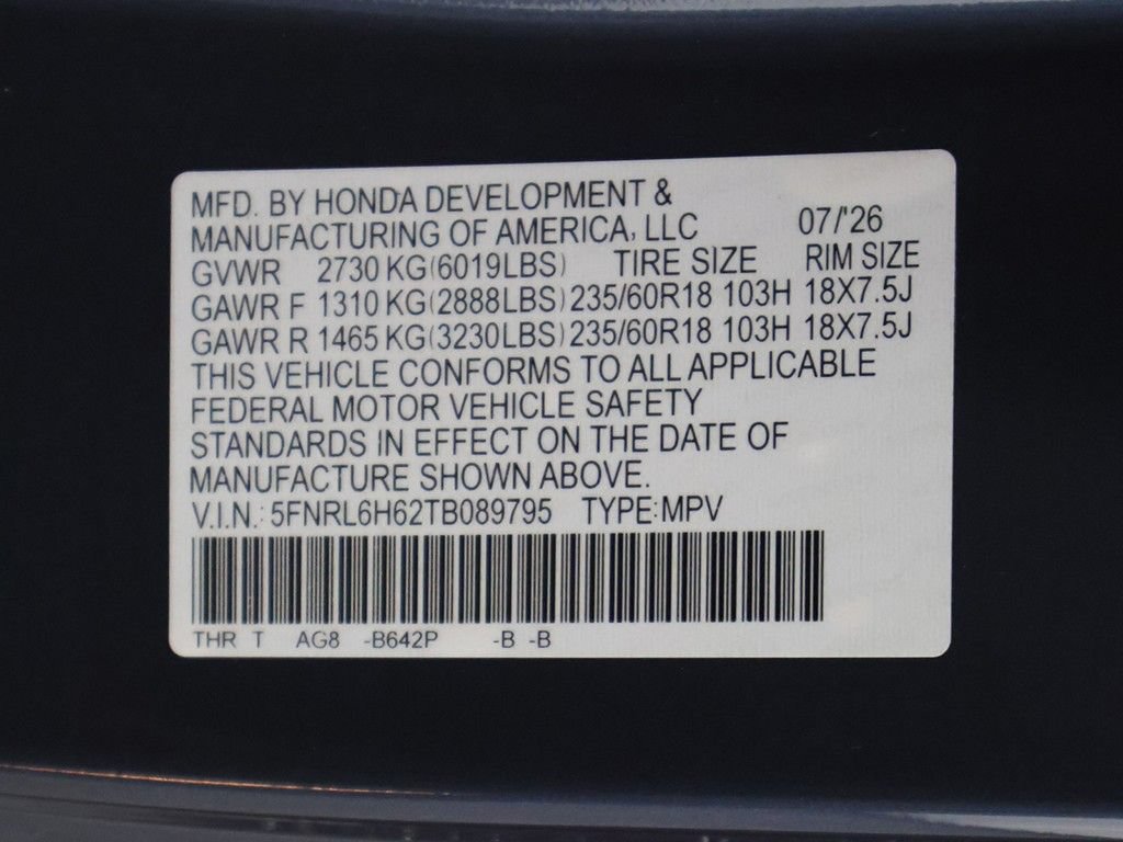 New 2026 Honda Odyssey EX-L image 25