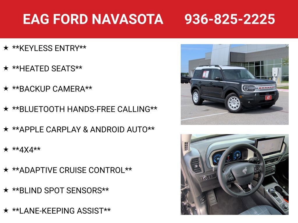 Used 2025 Ford Bronco Sport Heritage w/ Convenience Package AWD/4WD image 4