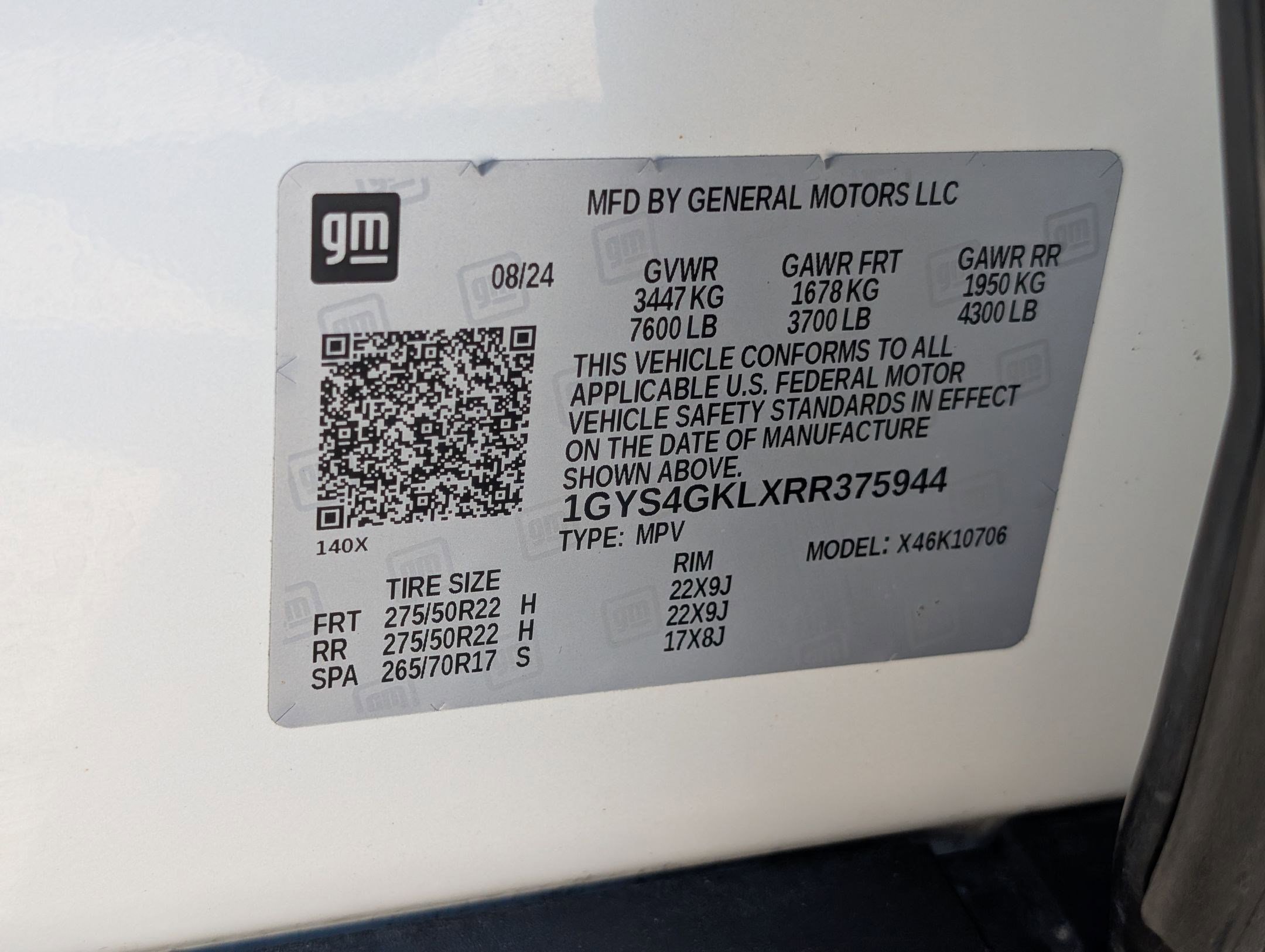 Used 2024 Cadillac Escalade Sport Platinum w/ LPO, ONYX Package image 35