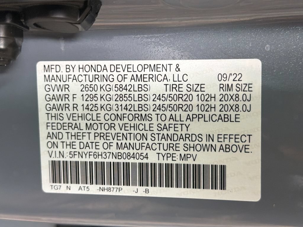 Used 2022 Honda Pilot Sport image 38