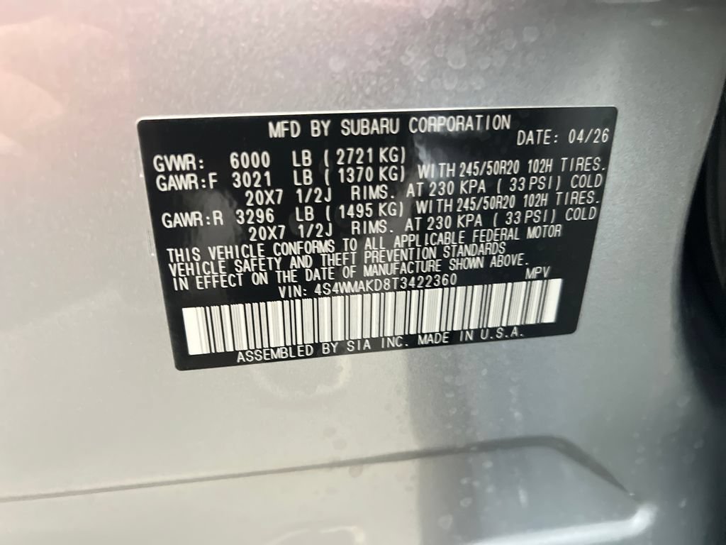 New 2026 Subaru Ascent Touring AWD/4WD image 32
