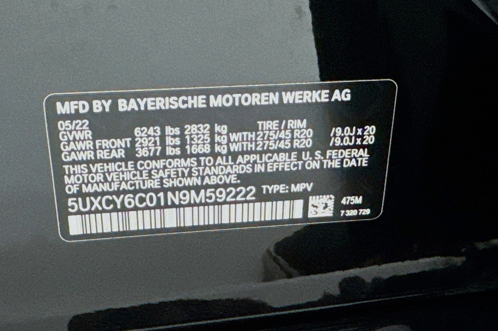 Used 2022 BMW X6 xDrive40i w/ M Sport Package AWD/4WD image 25