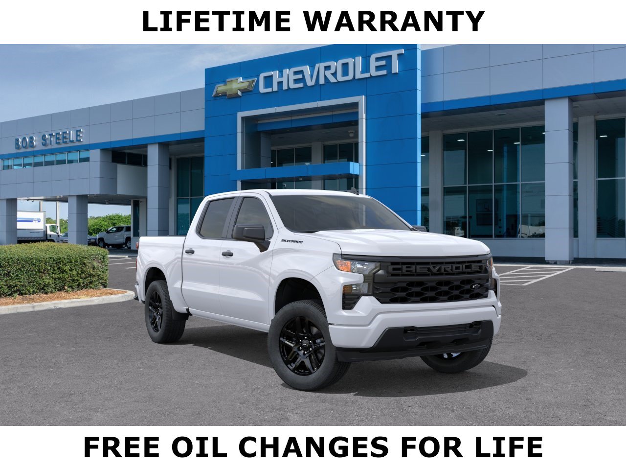 New 2026 Chevrolet Silverado 1500 Custom w/ LPO, Dark Essentials Package RWD image 1
