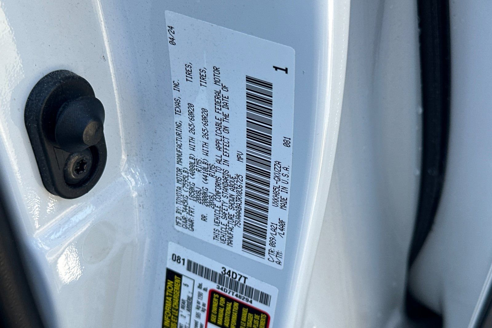 Used 2024 Toyota Sequoia Platinum image 56