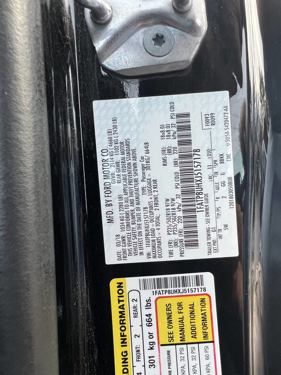 Used 2018 Ford Mustang Premium w/ Equipment Group 201A image 26