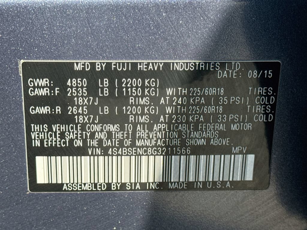 Used 2016 Subaru Outback 3.6R Limited AWD/4WD image 42