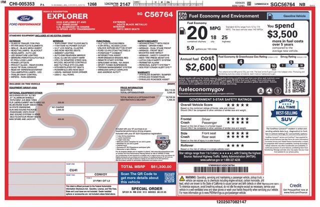 Used 2025 Ford Explorer ST w/ Sun And Sound Package image 37