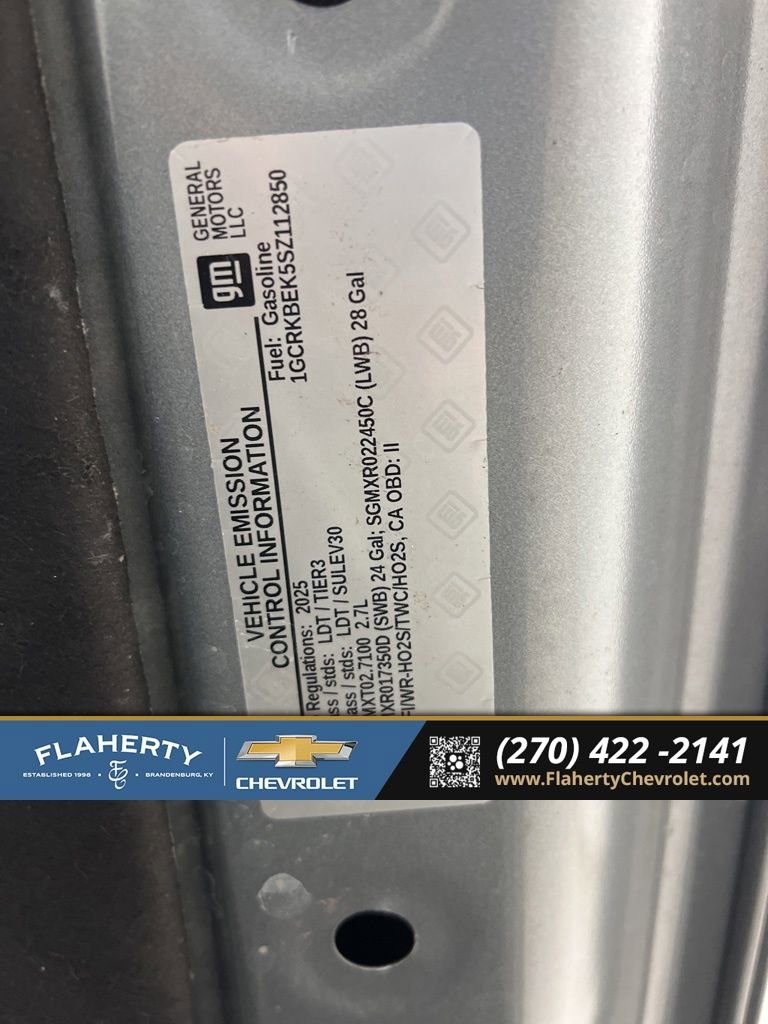 Used 2025 Chevrolet Silverado 1500 Custom w/ LPO, Dark Essentials Package image 17