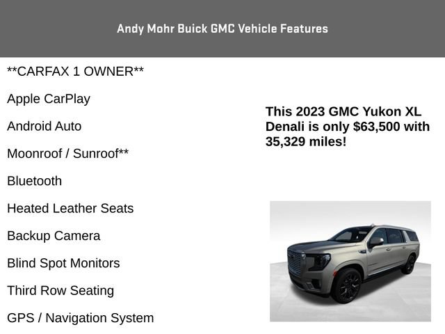 Used 2023 GMC Yukon XL Denali AWD/4WD image 4