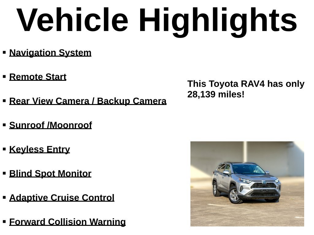 Used 2022 Toyota RAV4 XLE w/ Convenience Package AWD/4WD image 34
