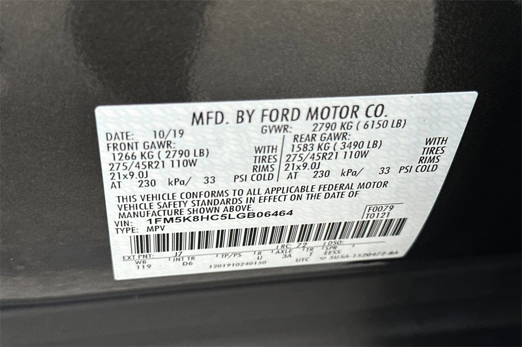 Used 2020 Ford Explorer Platinum w/ Premium Technology Package image 28