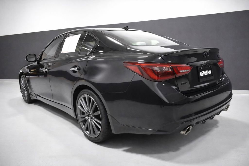 Used 2023 INFINITI Q50 Red Sport 400 w/ Black Opal Edition image 3