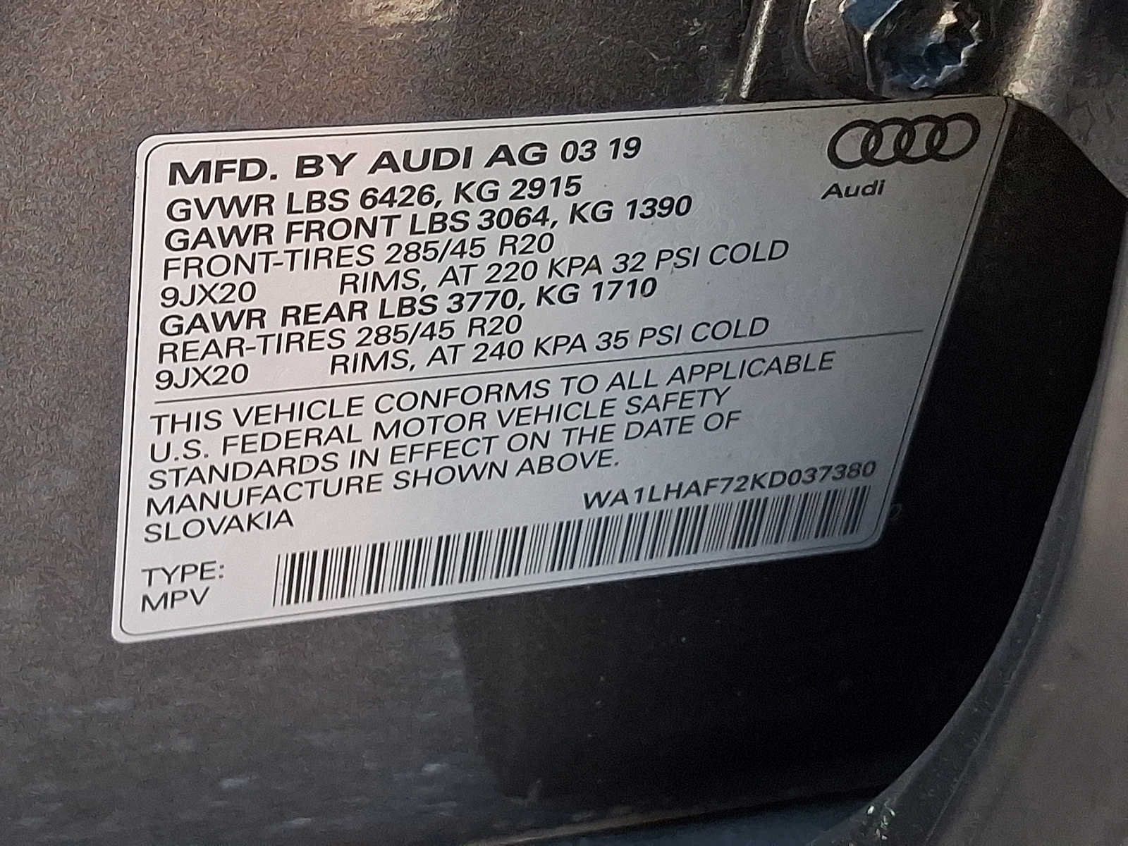 Used 2019 Audi Q7 2.0T Premium Plus w/ Premium Plus Package AWD/4WD image 27