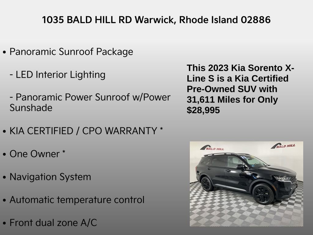 Certified 2023 Kia Sorento S w/ Panoramic Sunroof Package image 7
