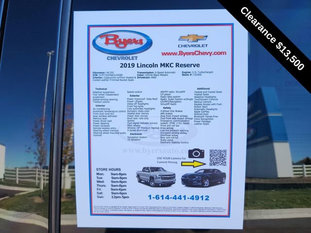 Used 2019 Lincoln MKC Reserve w/ Canadian Touring Package image 10