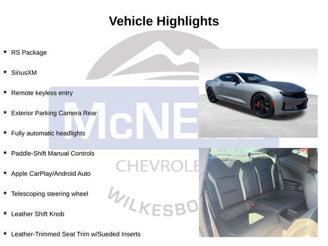 Used 2024 Chevrolet Camaro LT w/ RS Package RWD image 10