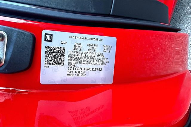 Used 2022 Chevrolet Corvette Stingray Premium Cpe w/ Z51 Performance Package image 30