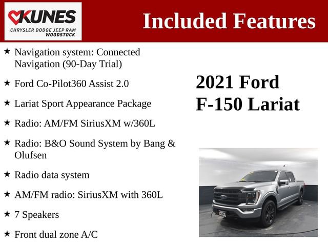 Used 2021 Ford F150 Lariat w/ Equipment Group 502A High image 3